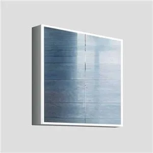 Yopiq yoritilgan hammom uchun oynali shkaf